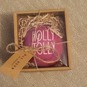 Rae Dunn Holly Jolly Ornament